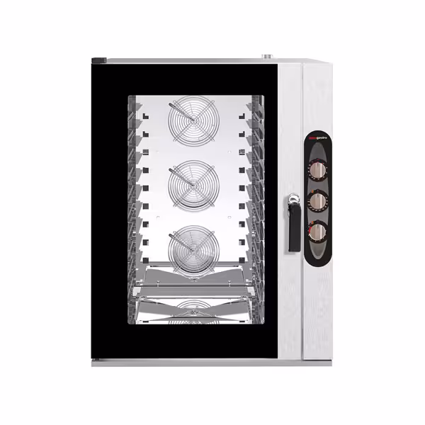 Commercial Electric Combi Oven - Manual Controls - 12x GN 1/1 - incl. Mounting brackets