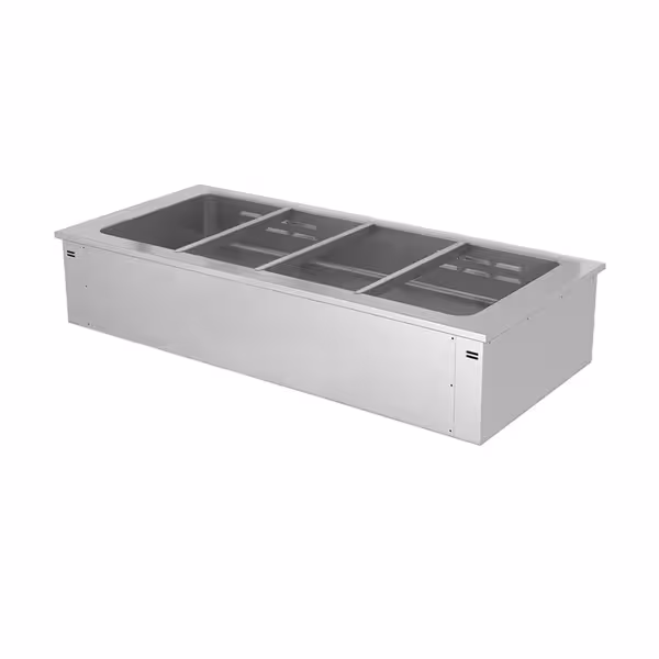 Toplovodna kupka ugradbena električna - 1460 mm - 2,92 kW - 4x GN 1/1