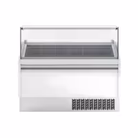 Ice Cream Display Freezer | LEVI - 1620mm - Static cooling - with LED lighting - for 9+9 x 5 litres Napoli pans - White