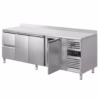 ECO rashladni pult – 2230 x 700 mm – s 3 vrata – 2 ladice – s nadvratnikom