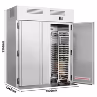 Einfahrkühlschrank Edelstahl Premium PLUS - GN 2/1 - 2700 Liter - mit 2 Türen