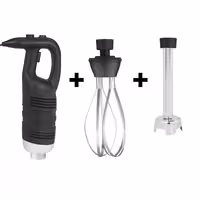 Commercial Stick Blender - with Detachable 250mm Shaft & Whisk Attachment - 850W - Variable Speed