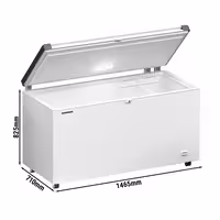 LIEBHERR | Pultový mrazák - 1379x769mm - 404L - plastový kryt