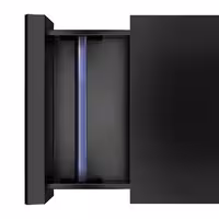Fioka za talog kave – dvostruka – 820 x 510 x 115 mm – s slavinom – mat crna