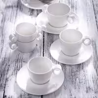 (12 adet) LUX - Fincan Tabağı - Ø160mm - Elfenbein