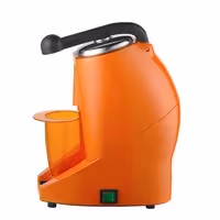 Commercial Electric Citrus Juicer - 570W - 10.17kg - with press arm, dishwasher-safe parts, heat protection - Orange (Single)