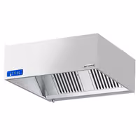 Commercial Wall-Mounted Extractor Hood with Motor – 1200mm – with Speed Controller, Baffle Filters & Lighting