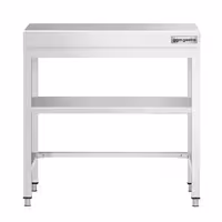 طاولة عمل ستانلس ستيل PREMIUM - 600x600mm - مع رف سفلي & تدعيم