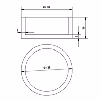 Plates for Tartelette Machine TMNP - Round Mould - Ø37mm - for 30 Tartelettes