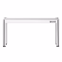 Pöytähylly - ruostumattomasta teräksestä - 1 taso - 800x370 mm - korkeussäädettävä