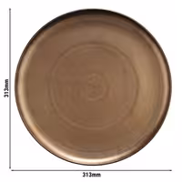 (12 adet) Pizza Tabağı Yuvarlak - Porselen, Ø310mm, Bronz