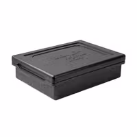 (8 bucăți) THERMO FUTURE BOX | Container izotermic TAKE AWAY - 10 litri - Negru