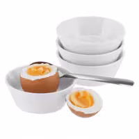 (6 adet) Yumurtalık - 4'lü Set - Melamin - Ø80mm - Beyaz