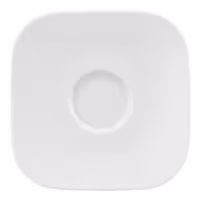 (6 pieces) SELTMANN WEIDEN | Square Espresso Saucer – White – 130 x 130 mm – High-Gloss Porcelain