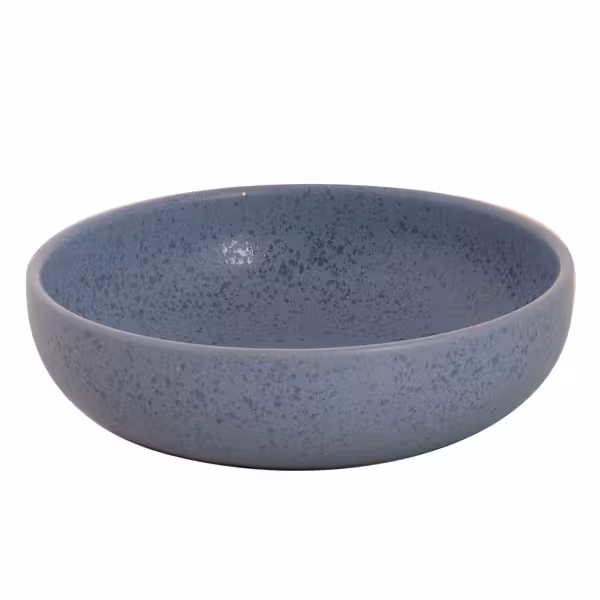 (6 adet) SANDY LOAM - Çukur Tabak - Stoneware, Ø160mm, Mavi