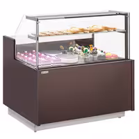 Serve Over Counter RIGA - 1370mm - with 2 doors - 2 shelves - capacity 138 litres - LED lighting