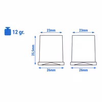 Commercial Ice Machine - Cube - 212 kg/24 h - incl. ice storage container