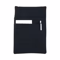 KARLOWSKY | Cashier's holster – 65% Polyester / 35% Cotton - Black - 16×24cm - 2 pockets + pen slot - Belt loop