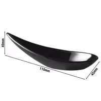 (60 adet) Sunum Kaşığı MING HING - Melamin - 110mm - Siyah