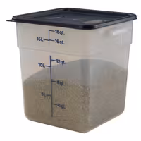 (6 komada) CAMBRO | CAMSQUARES® - Posude - 17,2 litre - Prozirne