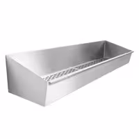 Tabuleiro perfurado para batatas fritas em aço inoxidável - 1200x300mm