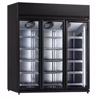 Commercial Beverage Display Fridge – 1800 litres – with 3 glass doors & advertising display