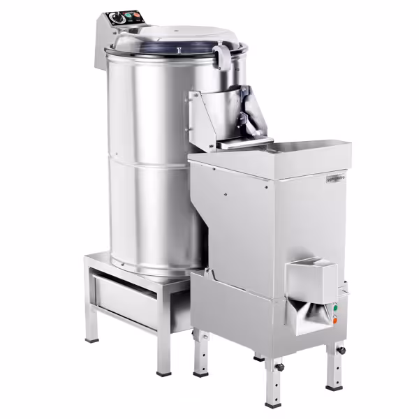 Elektromos Burgonyahámozó gép - 600 kg/h - 30 kg/ciklus - 1500 W - 400 V