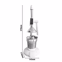 Heavy Duty Lever Citrus Press - Compact - Ergonomic Handle(s) - White - Stainless Steel