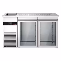 Pivski šank PREMIUM - 1550x700 mm - 2 Staklena vrata