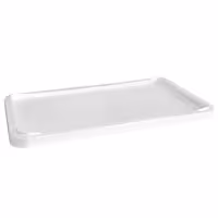 Kutija za tijesto za pizzu-set - 8 kutija i 1 poklopac - EN 600x400 - Visina: 75 mm - polipropilen - bijela