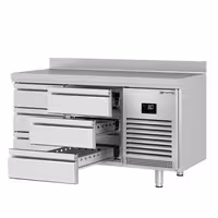 Aukstuma galds PREMIUM PLUS - 1468x600 mm - ar 6 atvilktnēm - ar apmali - 510 l