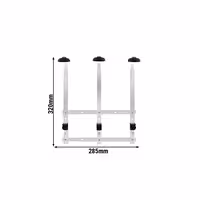 FUCHS | Wall Mount for 3 Bottles - 0.7 to 1 Litre