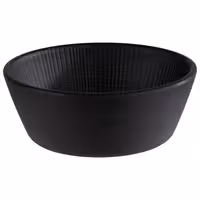 (6 adet) Kase - NERO - Melamin - 250ml - köşeli - 125x125mm - Derinlik:45mm - Siyah