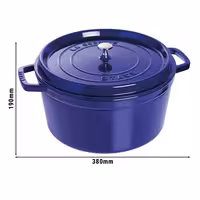 STAUB | LA COCOTTE - Cocotte - Ø 300 mm - Lijevano željezo - Tamnoplava boja
