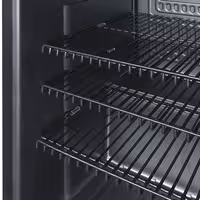 GASTRO-COOL | Barski hladnjak - 360 mm - 88 litara - Sa 1 staklenim krilnim vratima - Crna boja