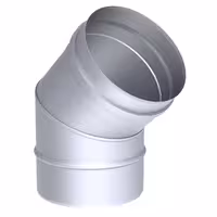 Elbow - 45° Fixed - in Stainless Steel - Ø 200 mm