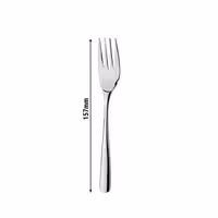 (12 pcs) Dessert fork - Aleria - 18/10 stainless steel - 157mm