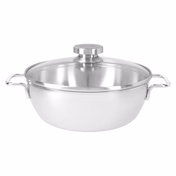 DEMEYERE | APOLLO 7 - Poêle à braiser conique avec couvercle en verre - Ø 240 mm - inox