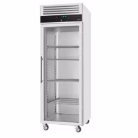 Szafa mroźnicza ECO – stal nierdzewna – 600 L – z 1 drzwiami szklanymi