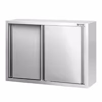 خزانة حائط ستانلس ستيل PREMIUM - 1000x400mm - مع باب انزلاقي - ارتفاع 800 mm