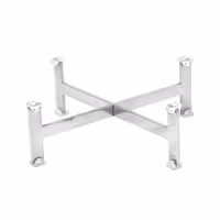 Açık Büfe Teşhir Standı - Paslanmaz Çelik - köşeli - 210x210x70mm - Pleytler & tabak ≥210mm ile uyumlu