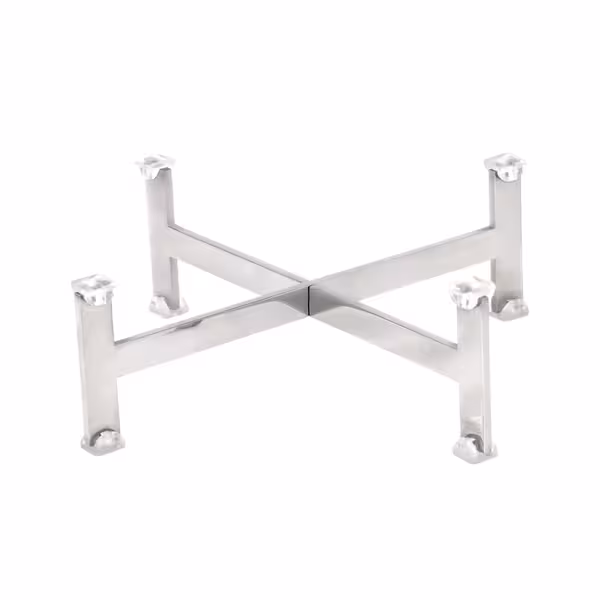 Açık Büfe Teşhir Standı - Paslanmaz Çelik - köşeli - 210x210x70mm - Pleytler & tabak ≥210mm ile uyumlu