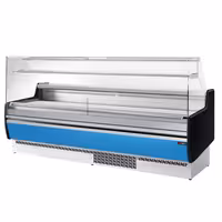 Serve Over Counter - 2560x953mm - with 4 doors - front panel light blue - capacity 282 litres