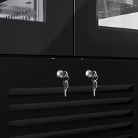 Commercial Panoramic Wine Fridge / Cheese Display Fridge - Stainless Steel - Single Zone - 450L - max. 128 bottles