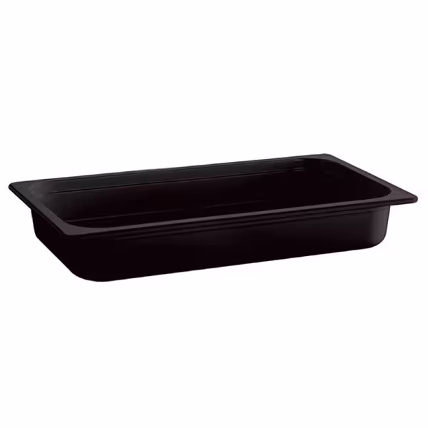(6 pcs) Melamine Gastronorm Tray GN 1/1 - ECO - Black - 10.6L - Depth: 100mm