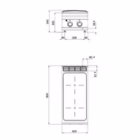 Infracrveni štednjak - Linija 900 - 8 kW - 2 ploče - nadpultni