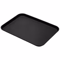 (6 komada) CAMBRO | Pladanj od stakloplastike - Pravokutan - 650x450 mm - Visoki profil - Crna boja