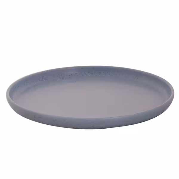 (6 pcs) SANDY LOAM | Plate - flat - Stoneware - Ø280mm - Blue