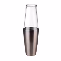 (6 adet) Boston Shaker - 2 parçalı set - Paslanmaz çelik, Şeffaf - 700ml