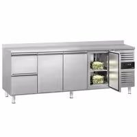 ECO rashladni pult – 2230 x 700 mm – s 3 vrata – 2 ladice – s nadvratnikom
